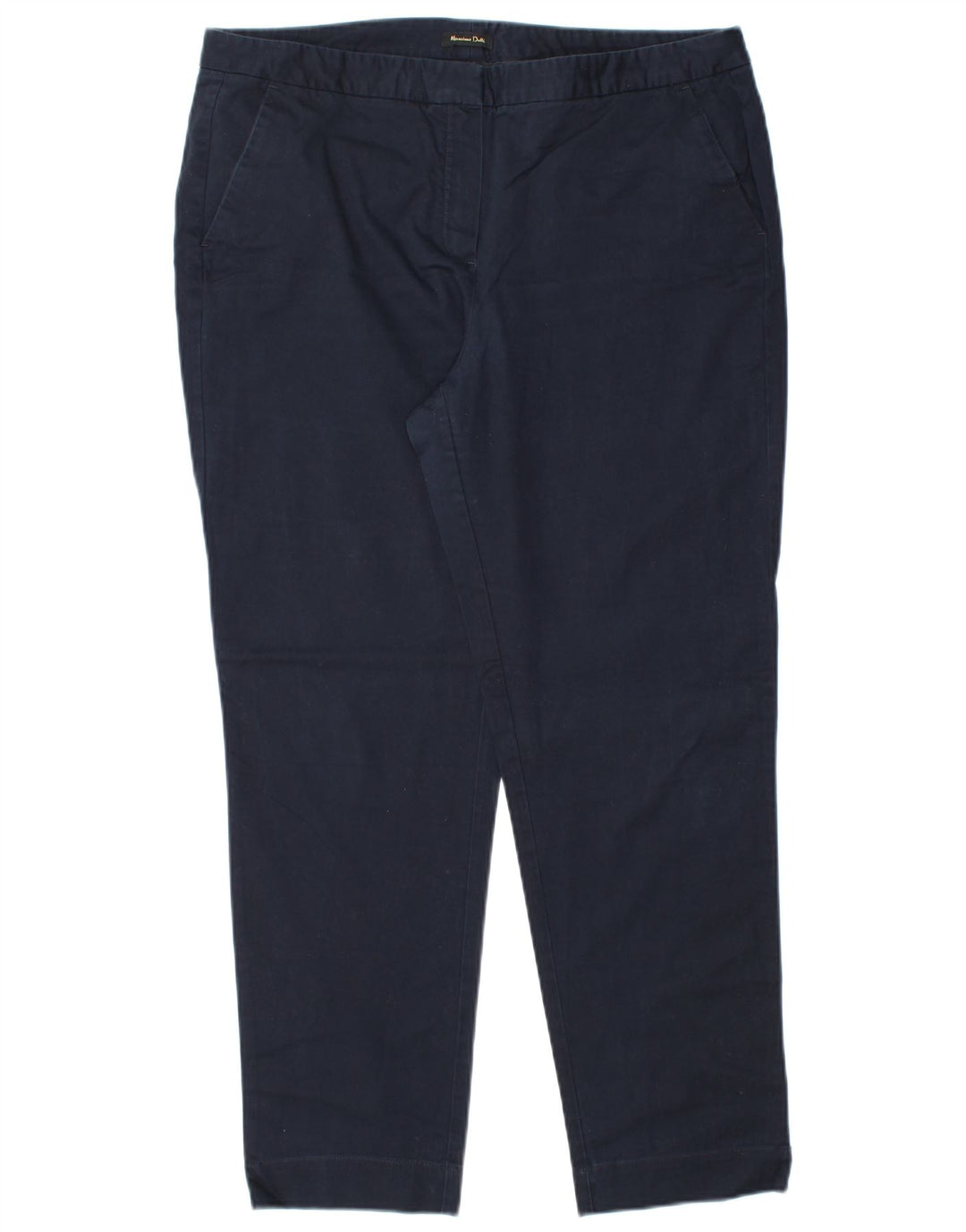 MASSIMO DUTTI Chinobukser til kvinder EU 44 XL W34 L28 Marineblå Klassisk