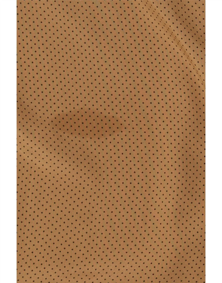 Ravens Dame Oversized Shirt UK 10 Small Brown Spotted Polyester
