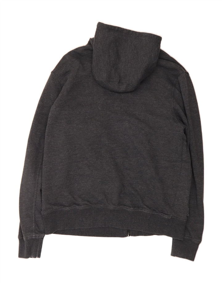 HURLEY Mens Zip Hoodie Sweater Large Grey Cotton Vintage Hurley and Second-Hand Hurley from Messina Hembry 