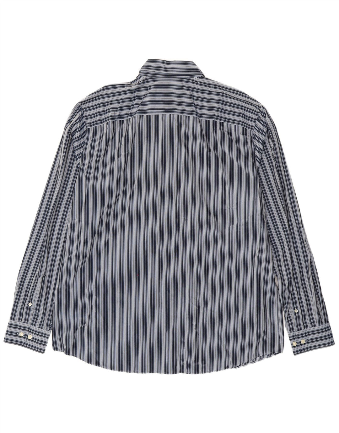 EDDIE BAUER Herre høj Classic Fit skjorte XL blå stribet bomuld