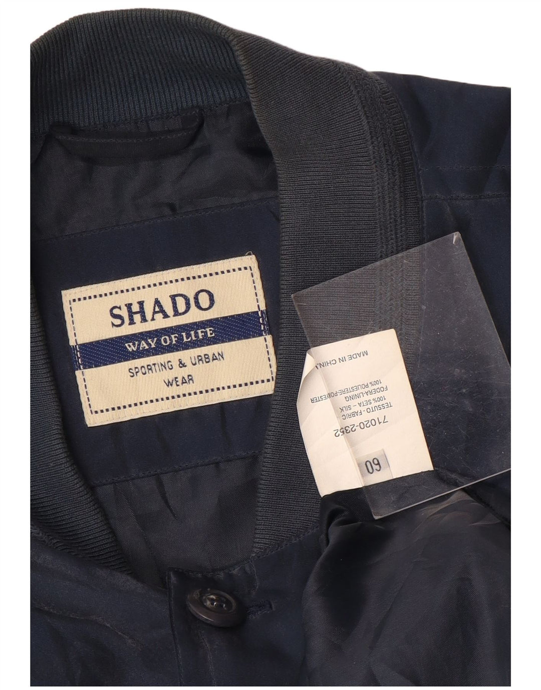 Shado Herre Bomber Jacket IT 60 5XL Navy Blue Silke