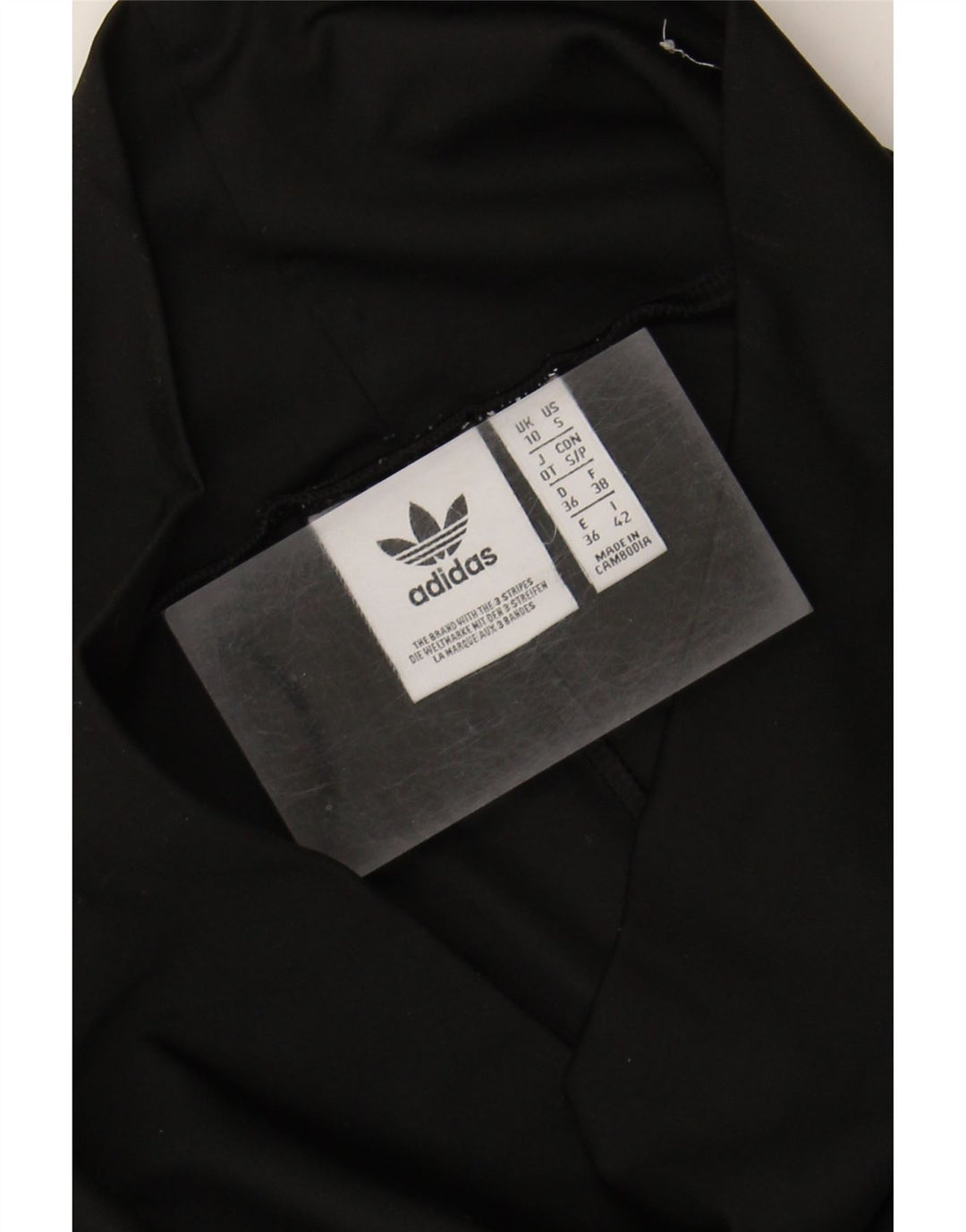 ADIDAS Womens Leggings UK 10 Small  Black Polyester