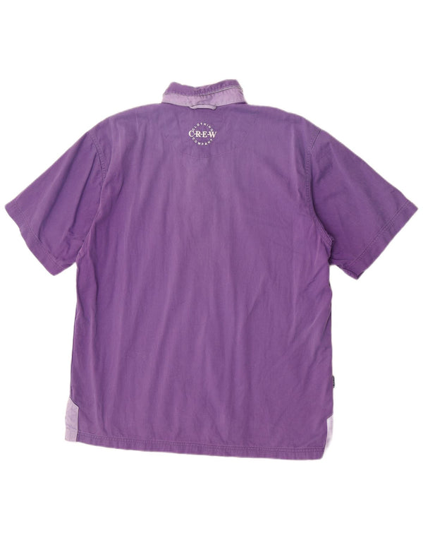 Besætningstøj Herre Rugby Polo Shirt Medium Lilla Bomuld