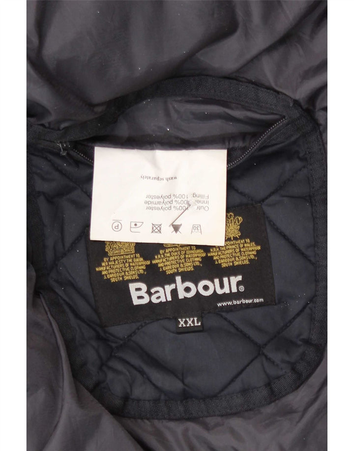 Barbour Herre quiltet jakke UK 44 2XL Navy Blue Polyester