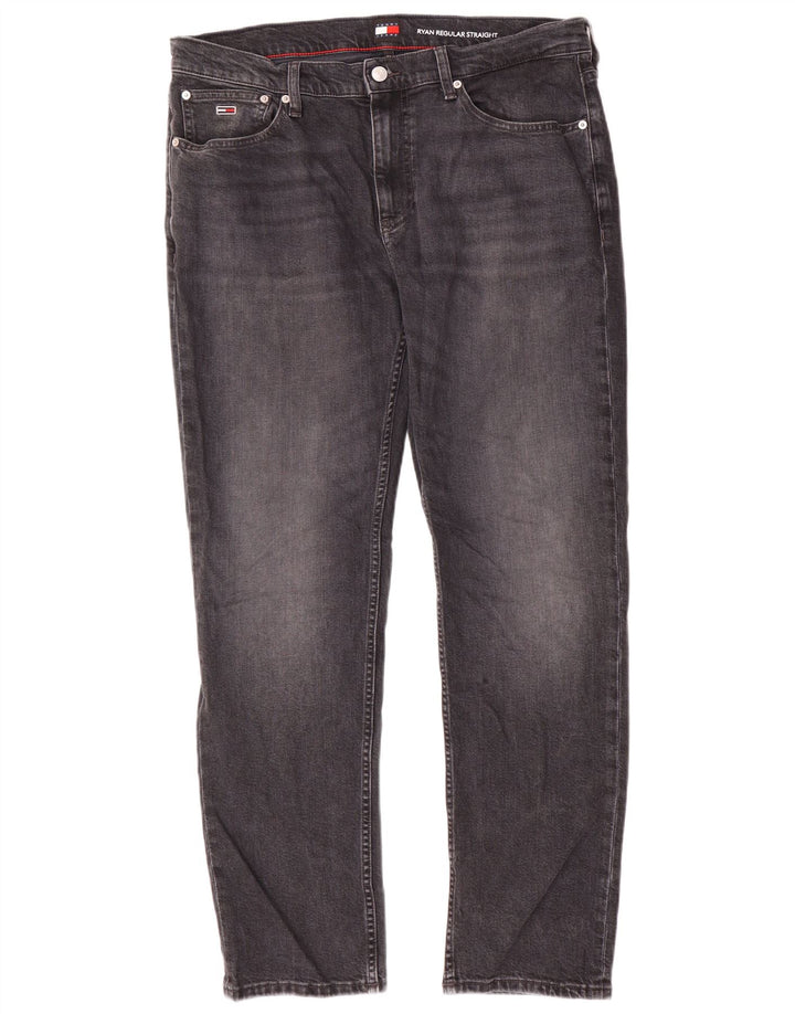 Tommy Hilfiger Herre Ryan Straight Jeans W32 L30 Grå Bomuld