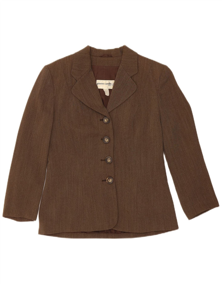 Pierre Cardin Dame 4-knaps blazerjakke UK 14 Medium Brun