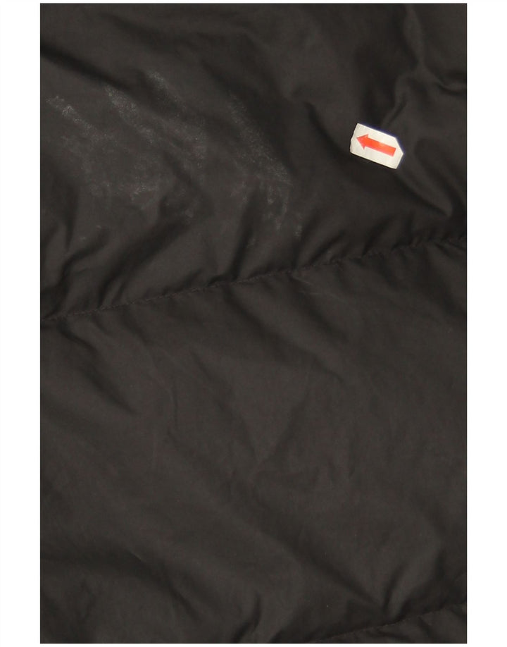 Nike Polstret frakke med hætte til mænd UK 36 Lille sort polyester