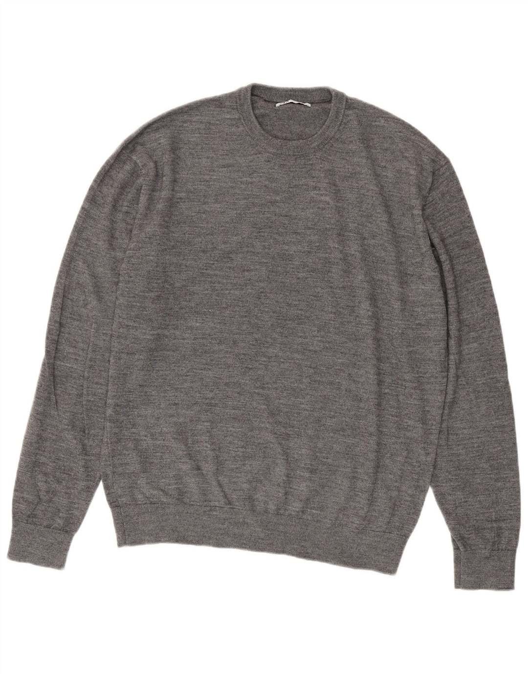 Zara Herre sweater med rund hals XL Grå