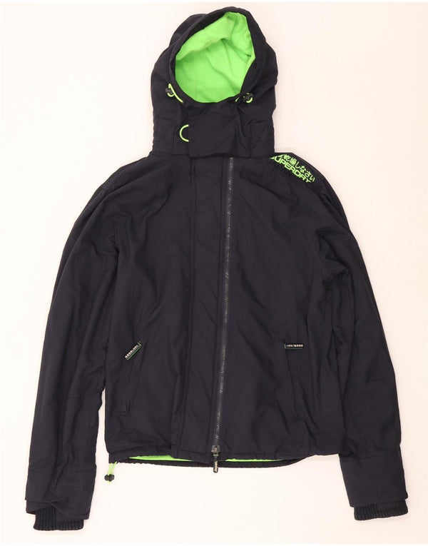 SUPERDRY Herre The Windcheater Windbreaker Jacket UK 40 Large Navy Blue
