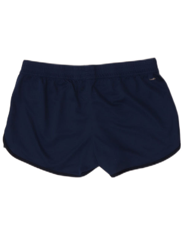 Adidas Womens Climalite Sportshorts UK 12/14 Medium Navy Blue Polyester