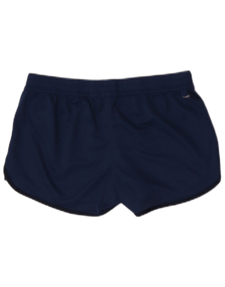 Adidas Womens Climalite Sportshorts UK 12/14 Medium Navy Blue Polyester