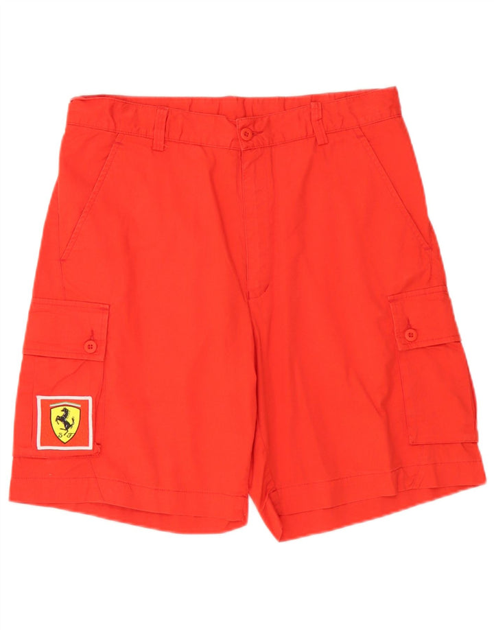 Fila Herre Ferrari Cargo Shorts IT 50 Large W32 Rød Bomuld