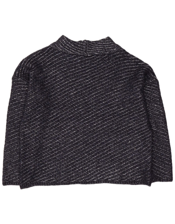Marks & Spencer Dame Turtle Neck Jumper Sweater UK 20 2XL Navy Blue