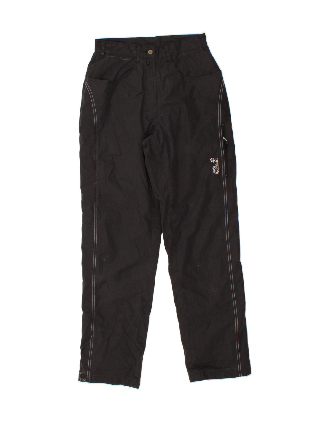 JACK WOLFSKIN Womens Straight Cargo Trousers EU 40 Medium W27 L32 Black Vintage Jack Wolfskin and Second-Hand Jack Wolfskin from Messina Hembry 