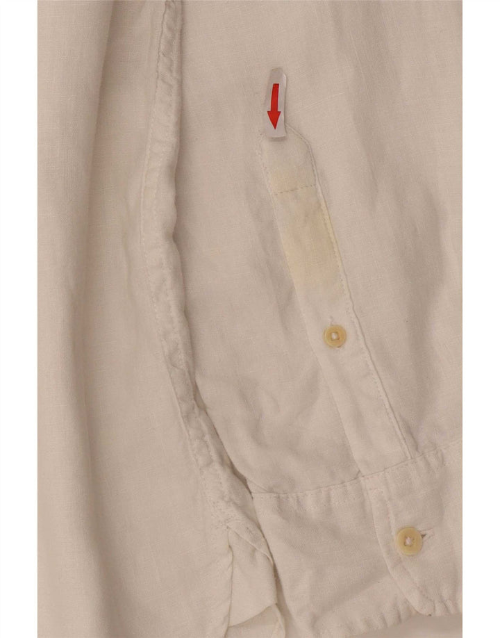 Timberland Herre Regular Fit skjorte Stor hvid linned