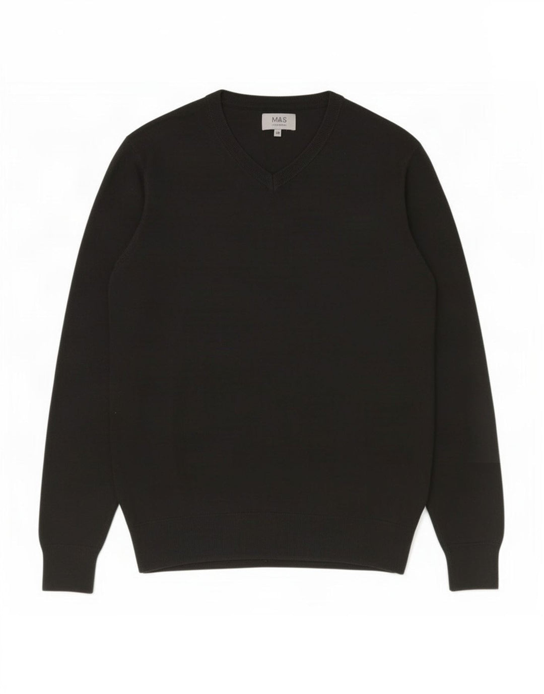 Marks & Spencer Herre V-hals sweater XL Sort