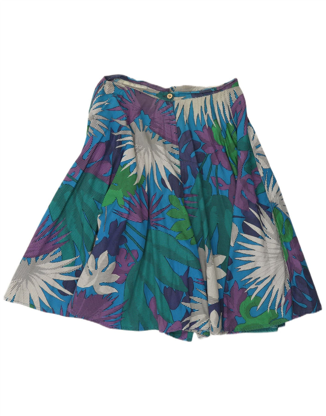 Vintage kvinders Cullotes Casual Shorts W30 Medium Blue Floral
