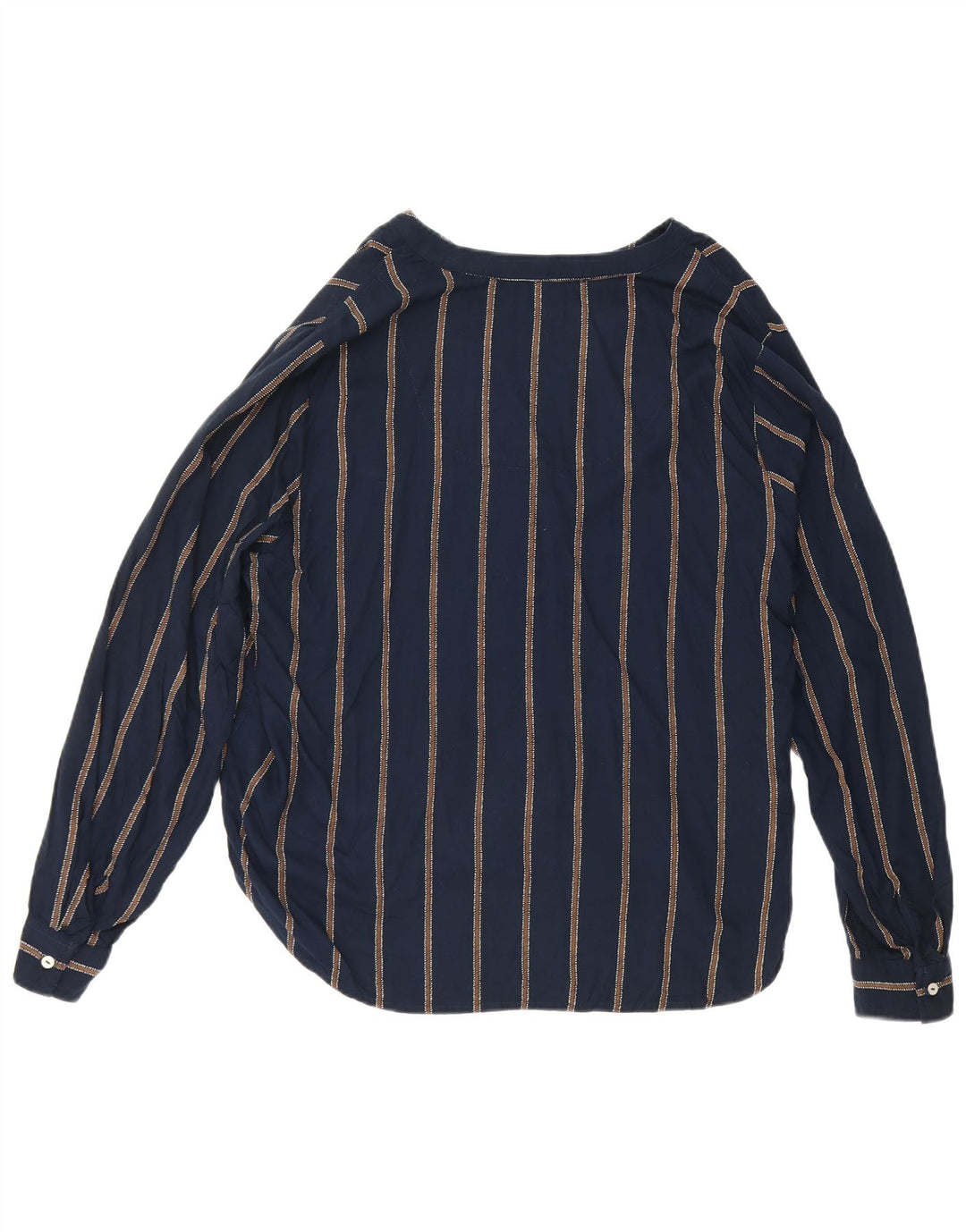 Marks & Spencer Dame Pullover Shirt UK 14 Stor Marineblå Stribet