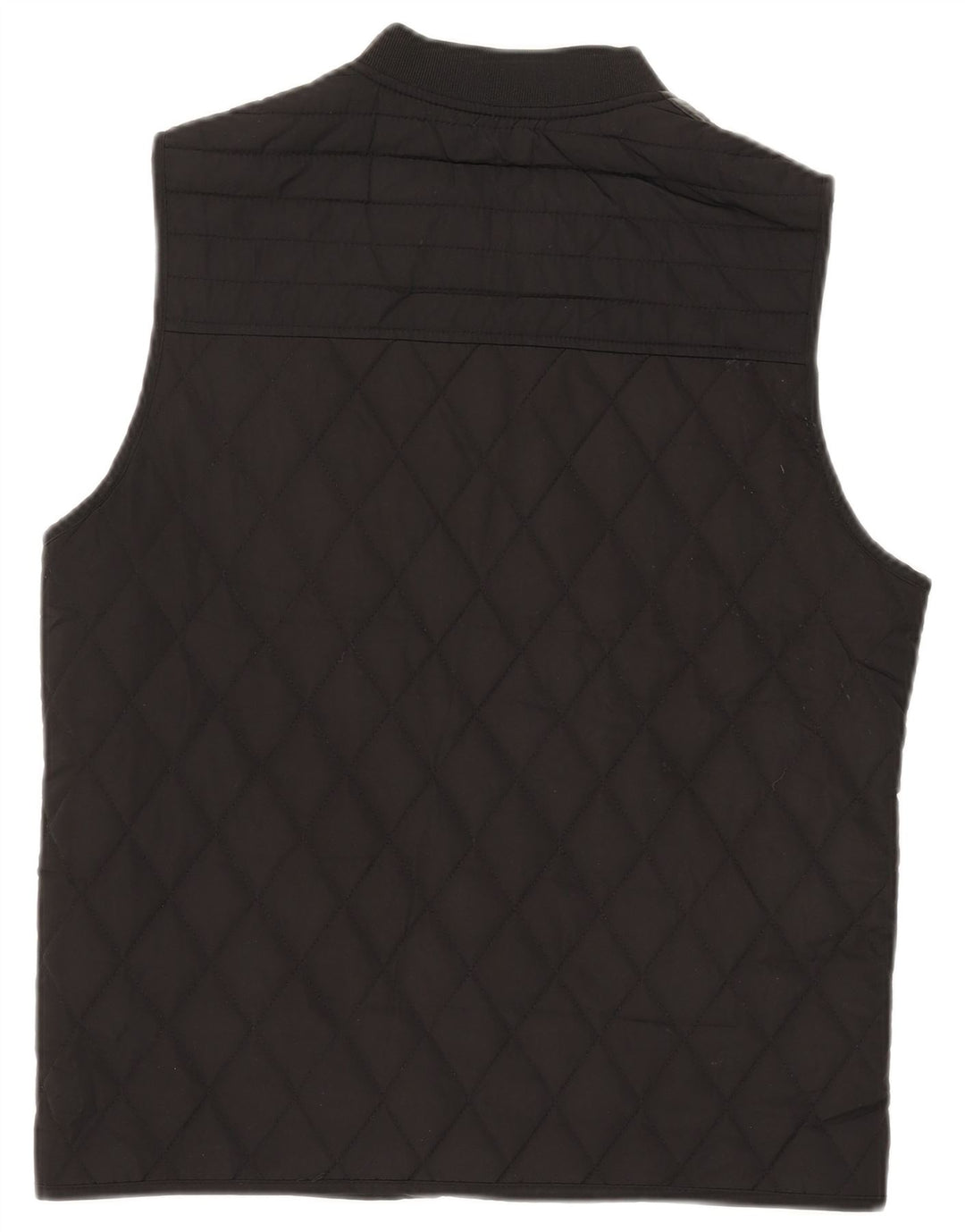 Zara Herre Quiltet Gilet UK 38 Medium Black Polyester