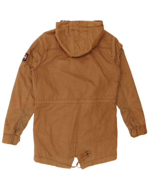 SUPERDRY Sherpa Parkajakke med hætte til mænd UK 38 Medium Beige Bomuld