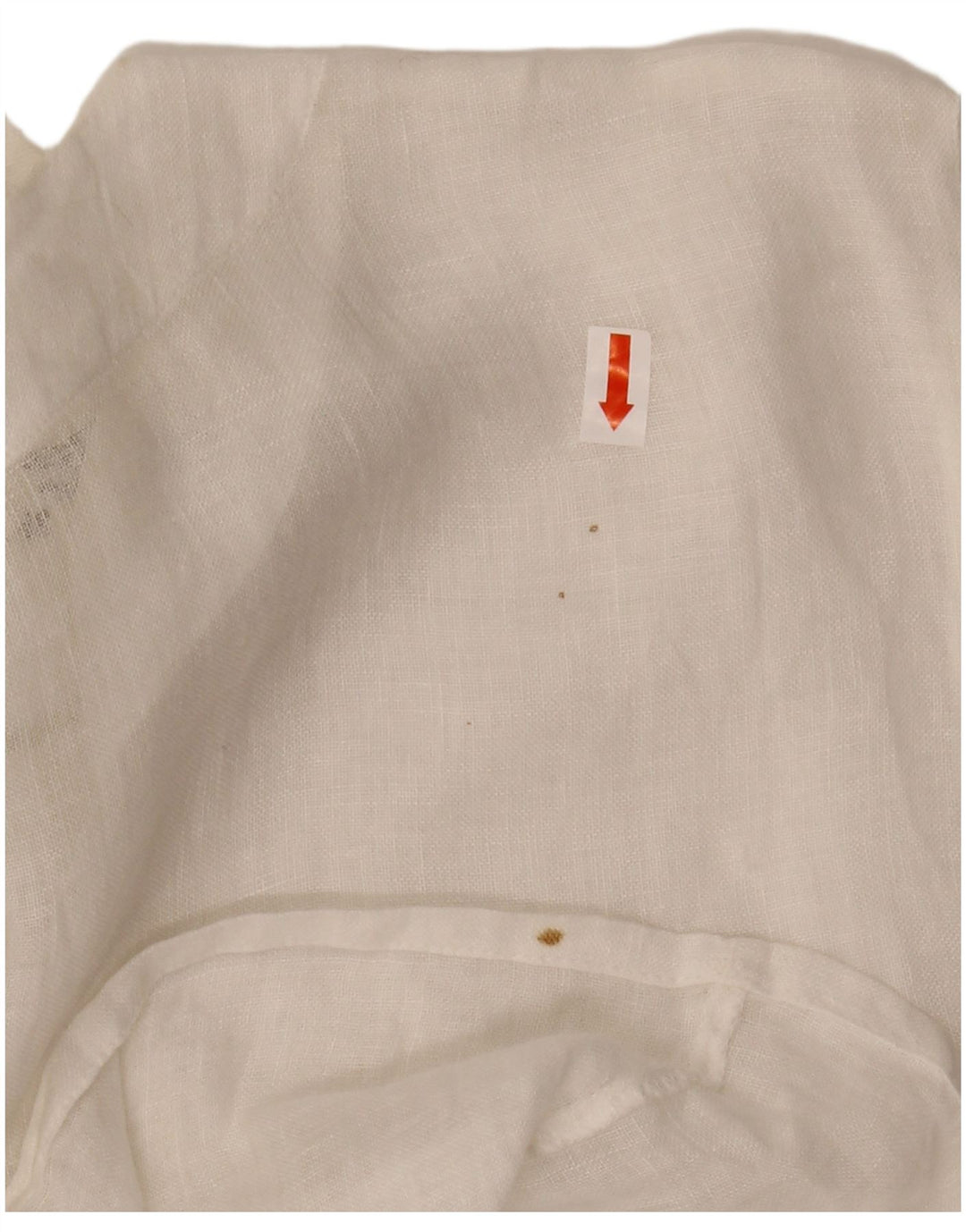 VINTAGE Kortærmet skjortebluse til kvinder IT 48 XL Hvid