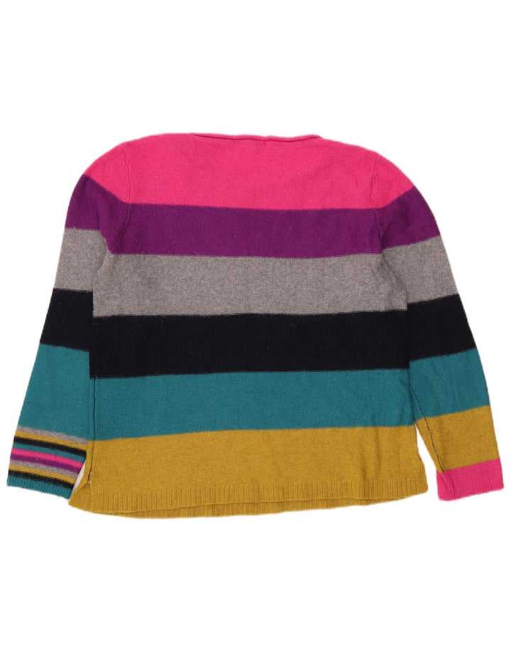 White Stuff Womens Boat Neck Jumper Sweater UK 16 Large Flerfarvet