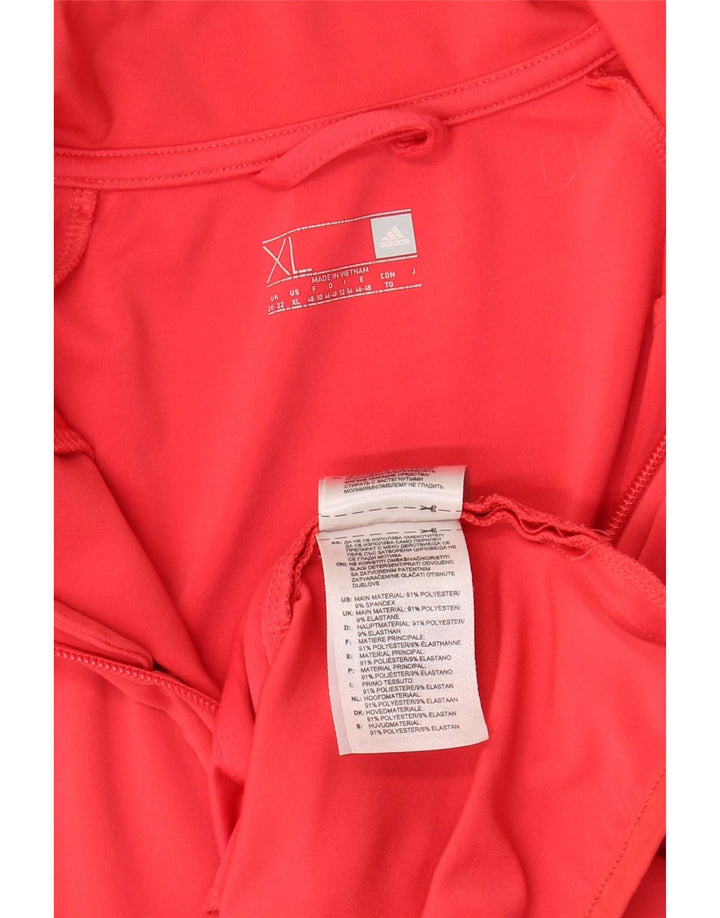 Adidas Womens Climalite træningsdragt Topjakke UK 20/22 XL Pink Polyester