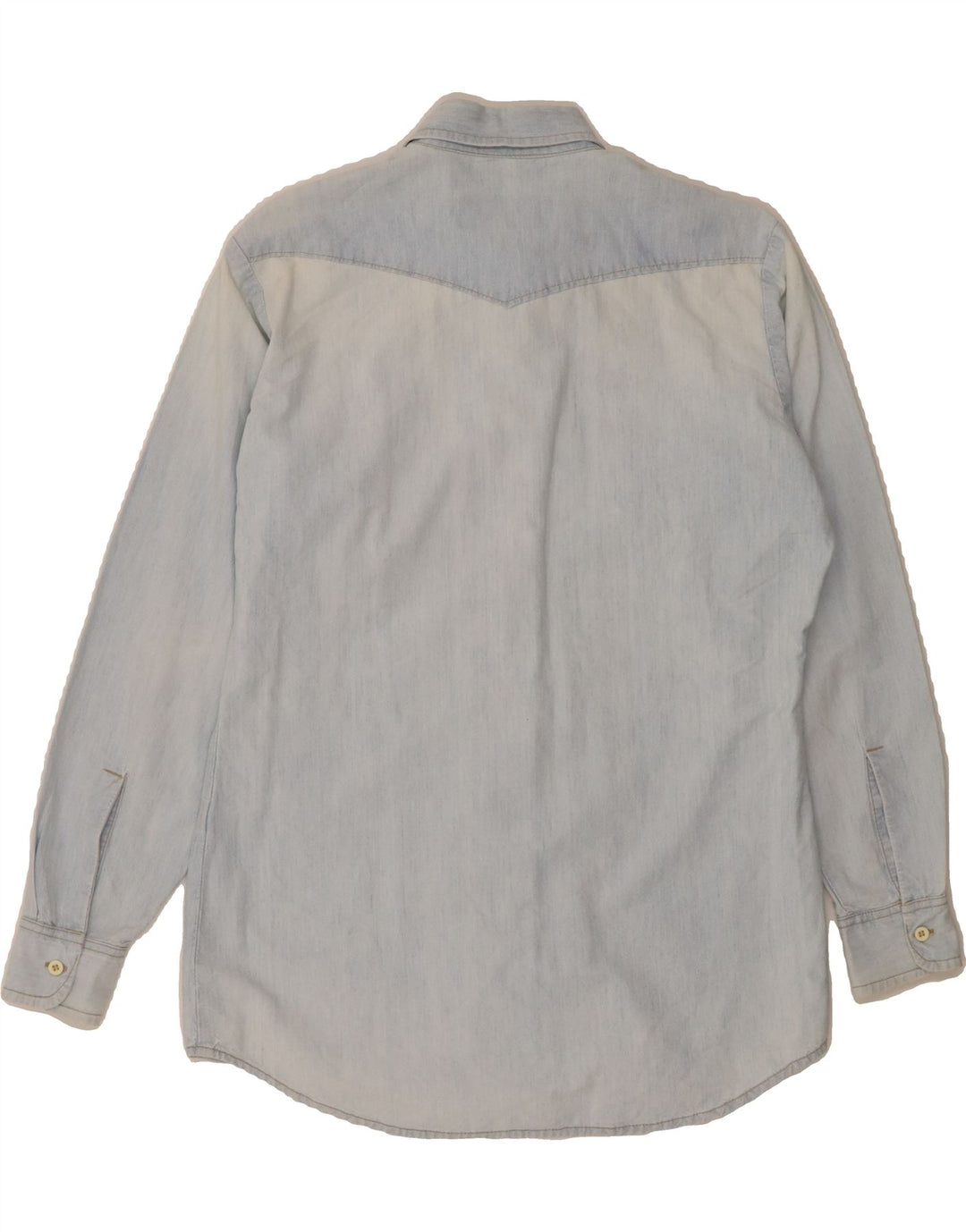 AMERICANINO Mens Shirt Medium Blue Cotton Vintage Americanino and Second-Hand Americanino from Messina Hembry 