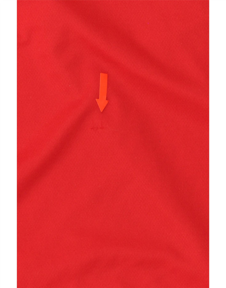 ADIDAS Mens Climalite T-Shirt Top Medium Red Colourblock Vintage Adidas and Second-Hand Adidas from Messina Hembry 