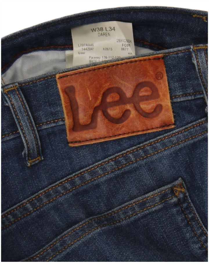 Lee Mens Daren Straight Jeans W38 L28 Blå Bomuld