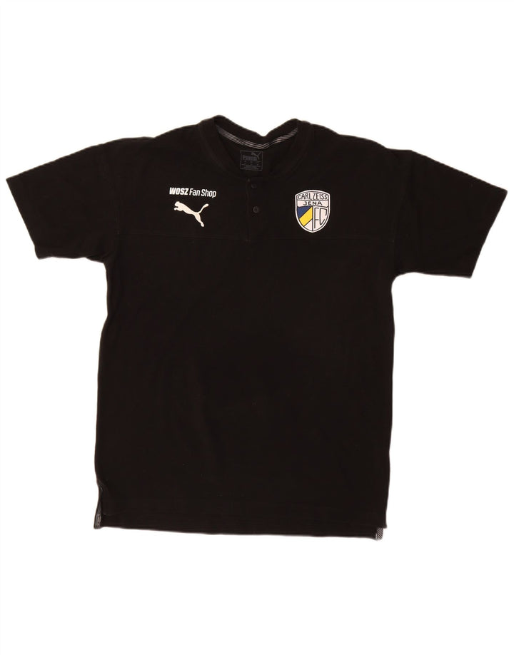 PUMA Grafisk T-shirt til mænd, medium sort bomuld