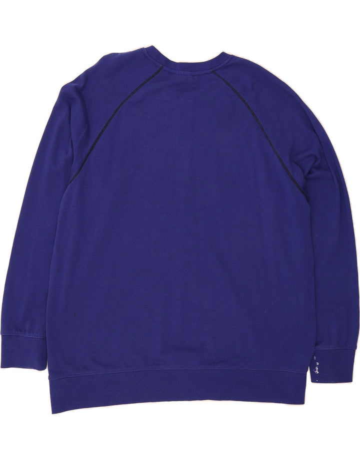REEBOK Mens Graphic Sweatshirt Jumper 2XL Navy Blue Cotton Vintage Reebok and Second-Hand Reebok from Messina Hembry 