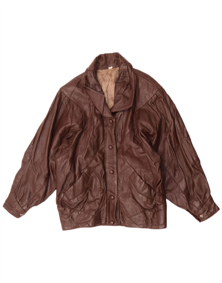 Vintage dame læderjakke UK 14 Large Brown