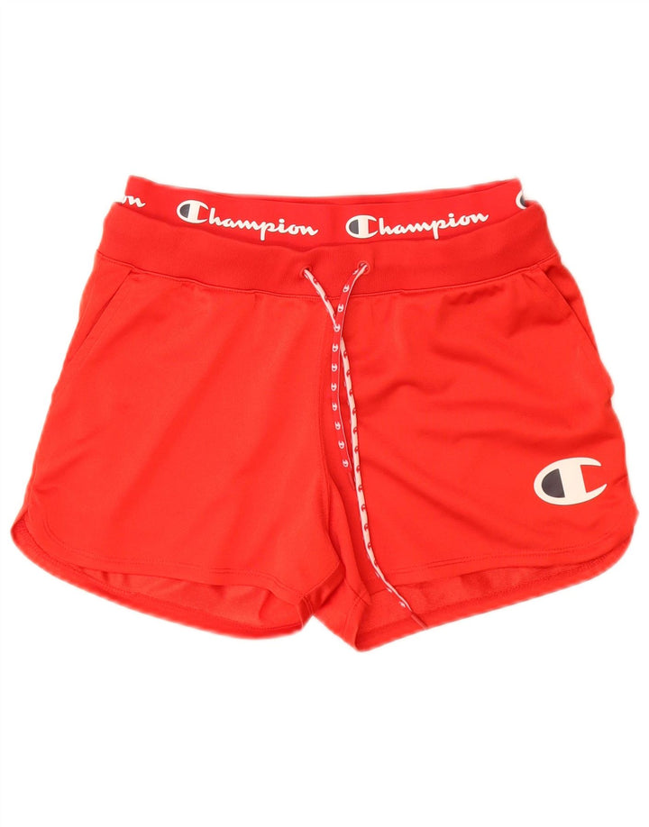 CHAMPION Grafiske sportsshorts til kvinder UK 4 XS rød polyester