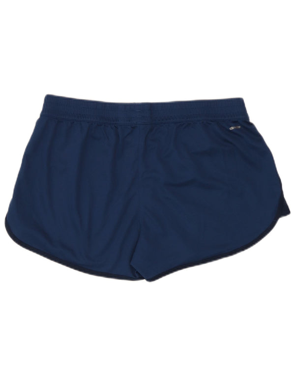Adidas Womens Climalite Sportshorts UK 12/14 Medium Navy Blue