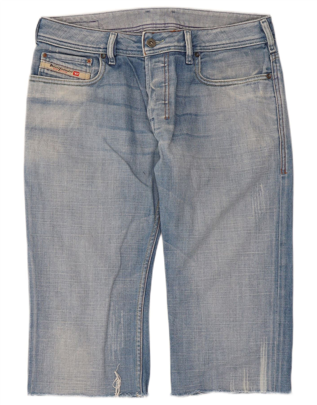 Diesel Herre Denim Shorts W30 Medium Blue Bomuld