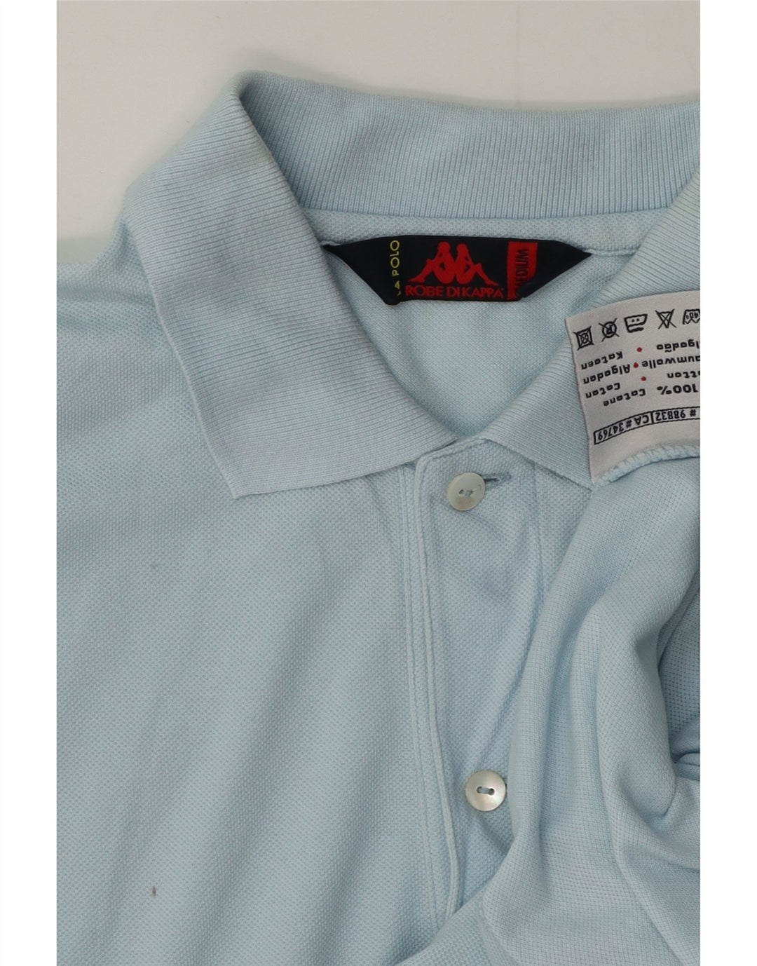 KAPPA Poloshirt til mænd Medium blå bomuld
