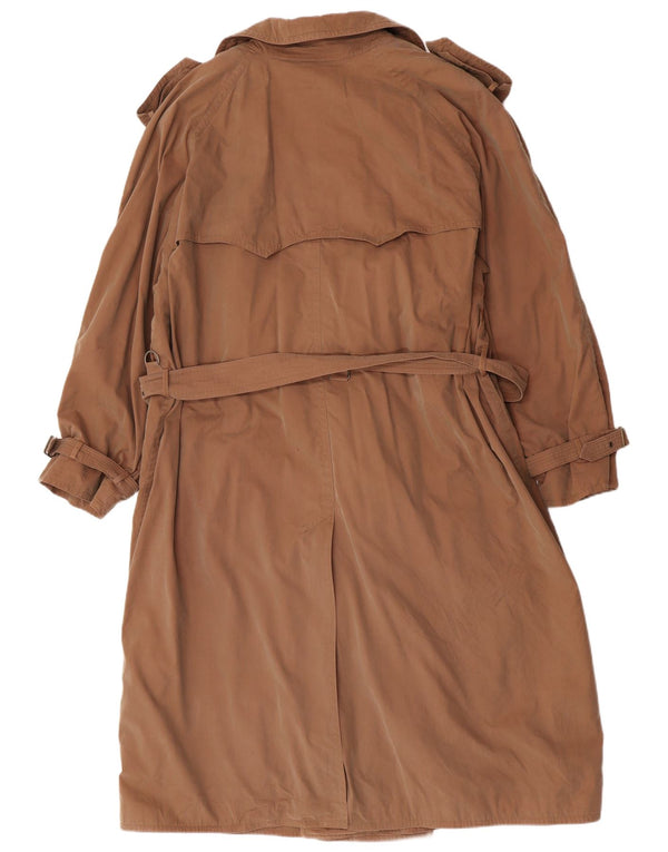 Hugo Boss Trench Coat til mænd EU 52 XL Brun Bomuld