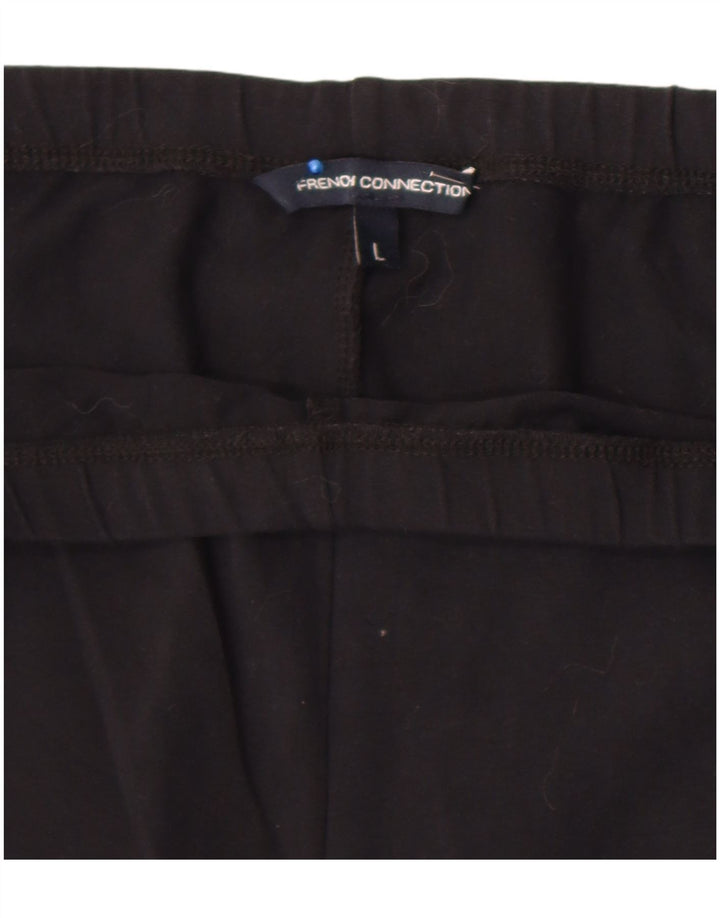 French Connection Womens Leggings UK 14 Large Black Floral