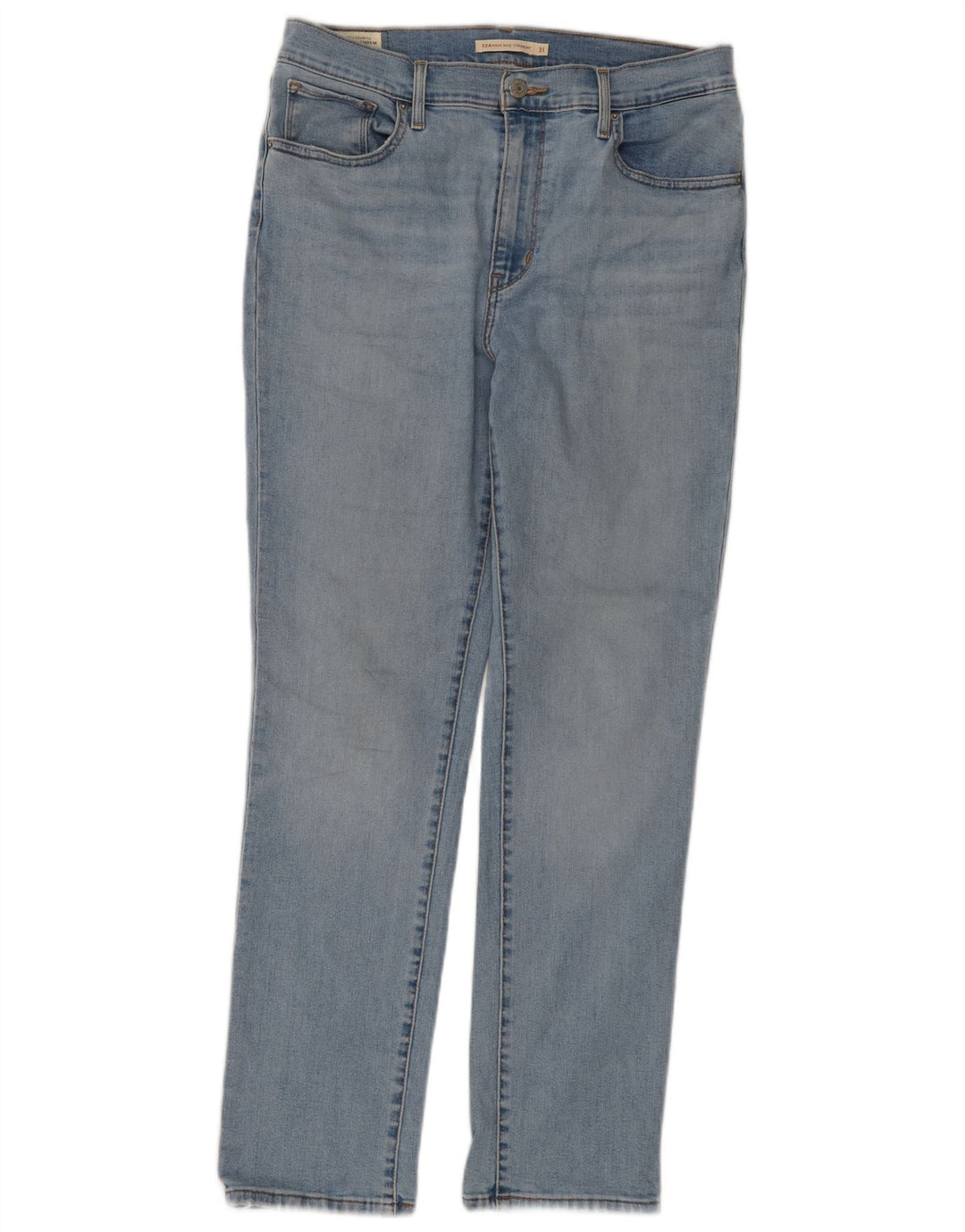 LEVI'S Dame 724 Højtaljede lige jeans W31 L30 Blå Bomuld