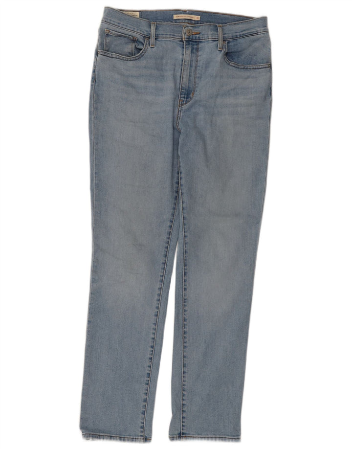 LEVI'S Dame 724 Højtaljede lige jeans W31 L30 Blå Bomuld