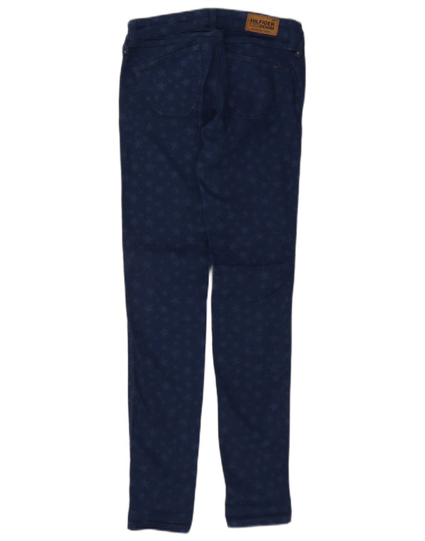 Tommy Hilfiger Dame Abstrakt Mønster Skinny Jeans W26 L32 Navy Blue