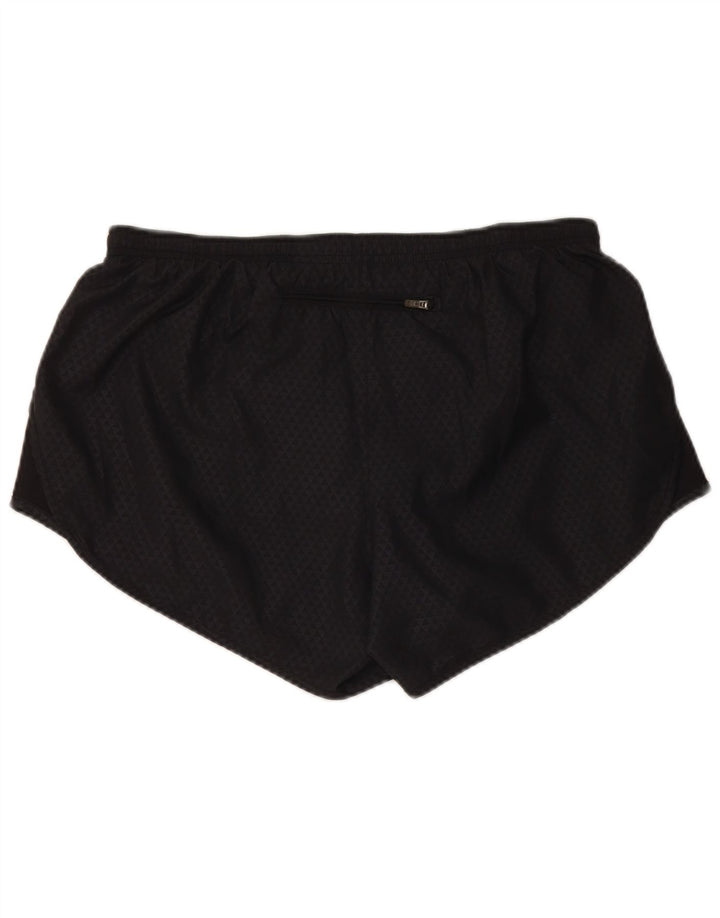 Nike Dame Dri Fit Sport Shorts UK 16 Large Sort Geometrisk Polyester