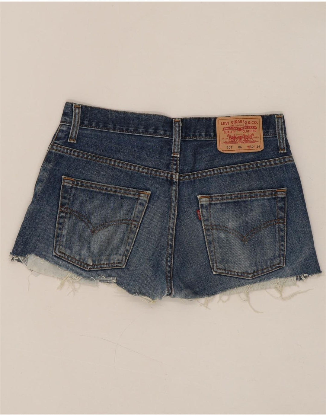 Levi's Womens 507 denimshorts W30 Medium Blue Bomuld