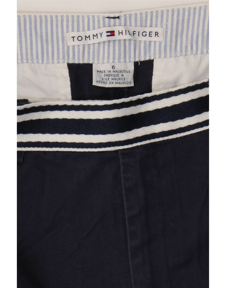 TOMMY HILFIGER Chino-shorts til kvinder US 6 Medium W30 Marineblå