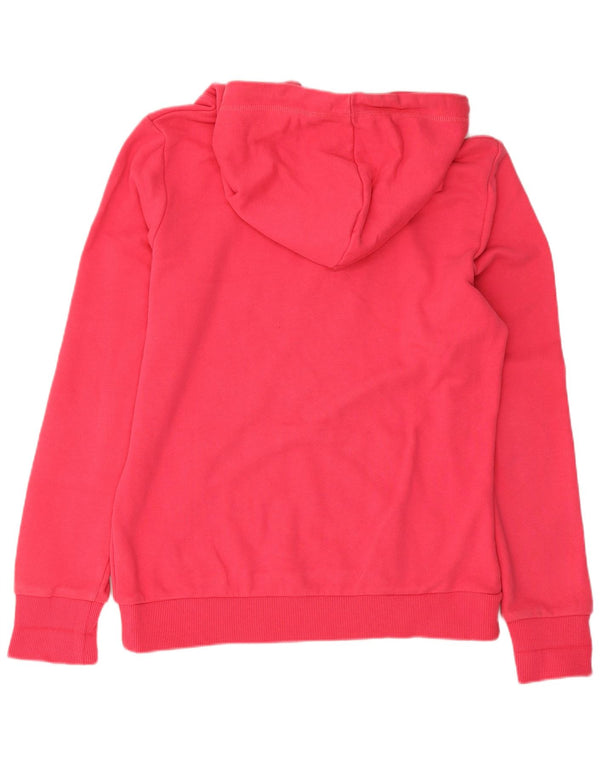 Superdry Grafisk hættetrøje til kvinder UK 12 Medium Pink Bomuld