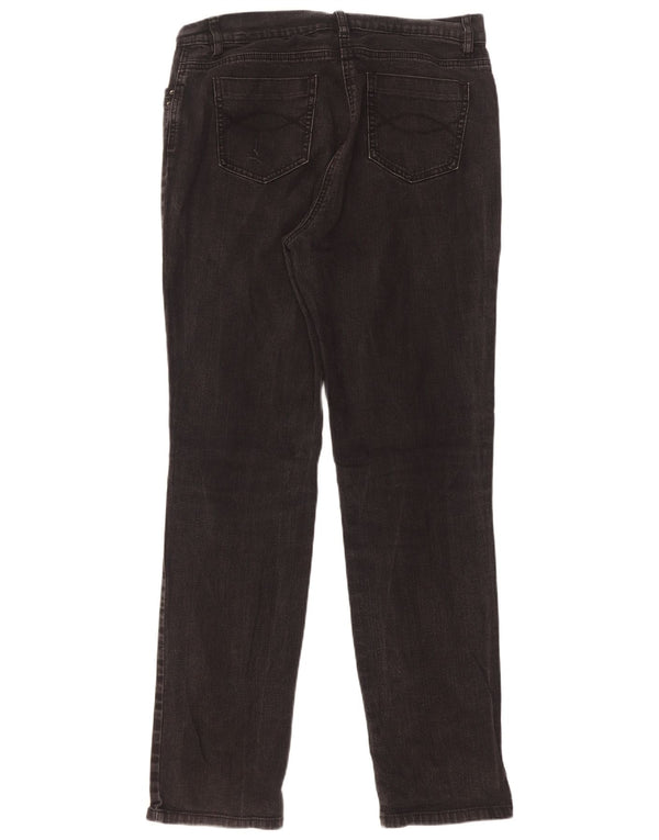 Marks & Spencer Dame Slim Jeans UK 14 Large W32 L32 Black Bomuld