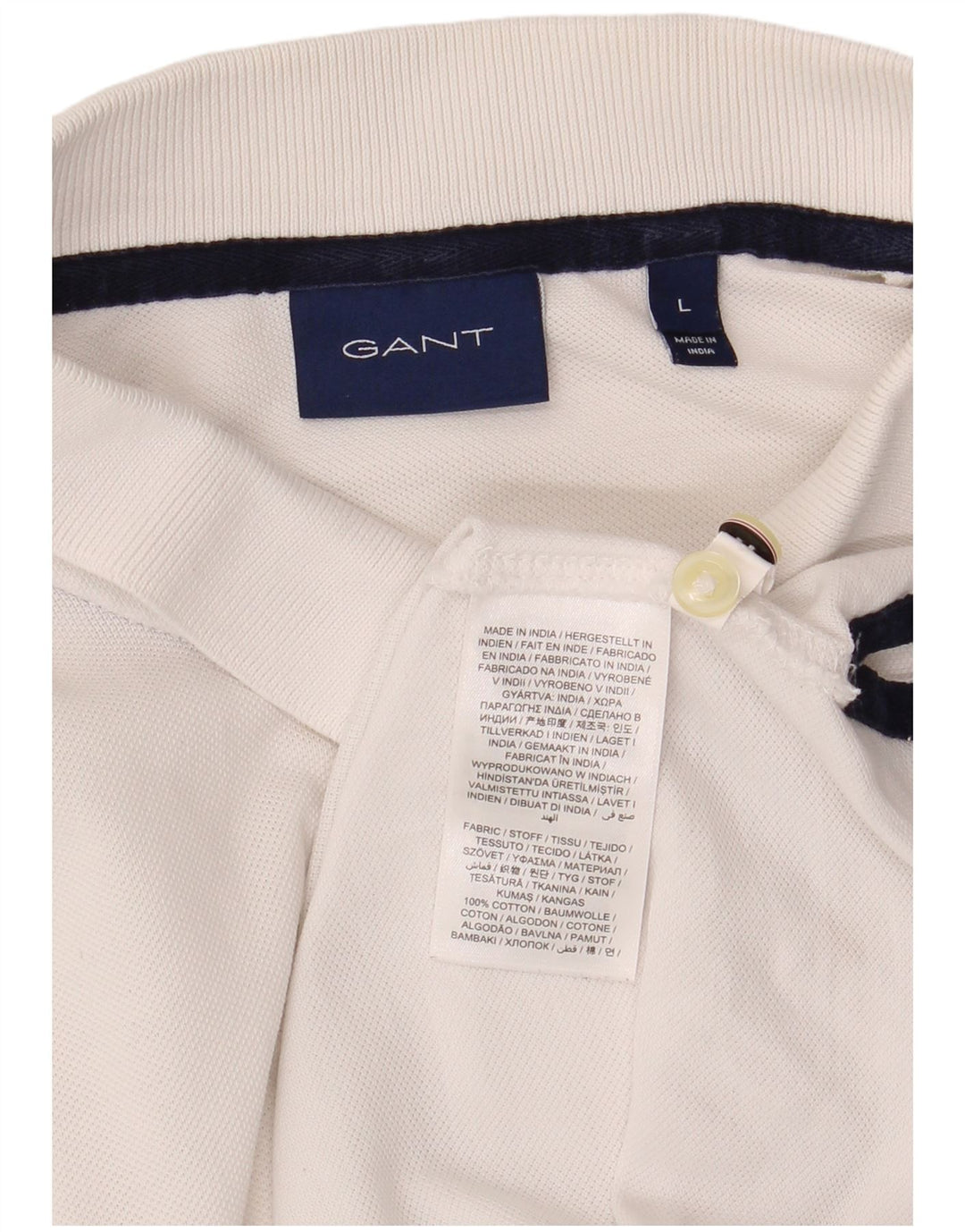 Gant Polo Shirt til mænd Stor hvid bomuld