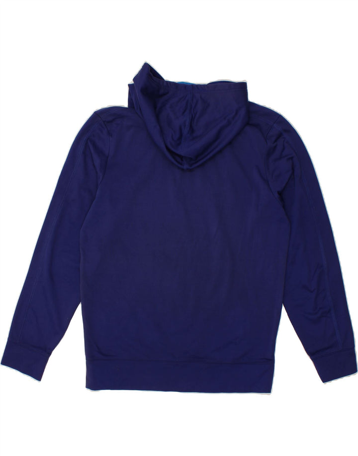 CHAMPION Mens Graphic Hoodie Jumper Small Navy Blue Polyester Vintage Champion and Second-Hand Champion from Messina Hembry 