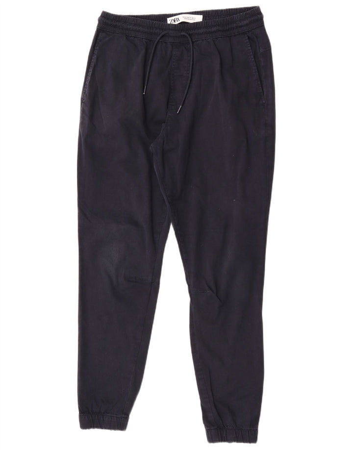 Zara Herre joggerbukser Medium W31 L28 Marineblå